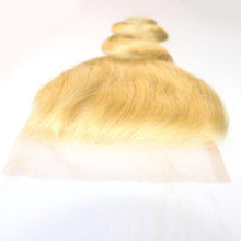 Load image into Gallery viewer, 4x4 Transparent Platinum Blonde Closure
