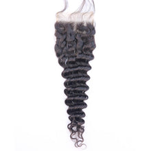 Load image into Gallery viewer, 4x4 Transparent lace closure straight/bodywave/deepwave
